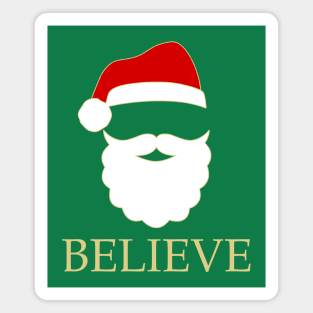 BELIEVE Santa Magnet